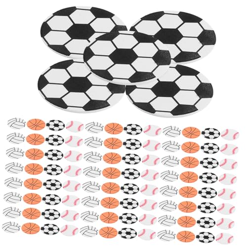 Milisten 120 Stück Aufkleber Sticker für DIY Fußball Basketball Volleyball und Baseball Sport Mottopartys Bastelprojekte und Dekoration für Enthusiasten von Milisten