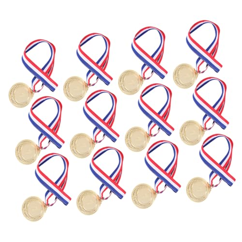 Milisten 12Stücke Decorative Metal Medals Award Medals With Smooth Edges For Sports Events And Achievements Diameter Aluminum Alloy Design von Milisten