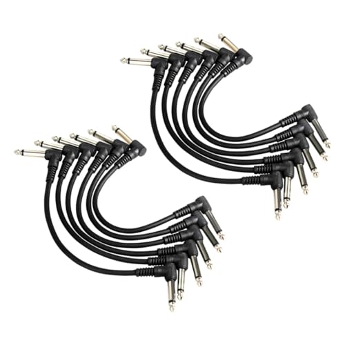 Milisten 12Stücke Effektkabel Für Musikinstrumente Patchkabel Für Gitarre Klinkenstecker Schwarzes Design Für Gitarrenteile Und Effektive Verbindung Von Instrumenten Milisten 12Stücke Effektkabel Für Musikinstrumente Patchkabel Für Gitarre Klinkenstecker Schwarzes Design Für Gitarrenteile Und Effektive Verbindung Von Instrumenten von Milisten