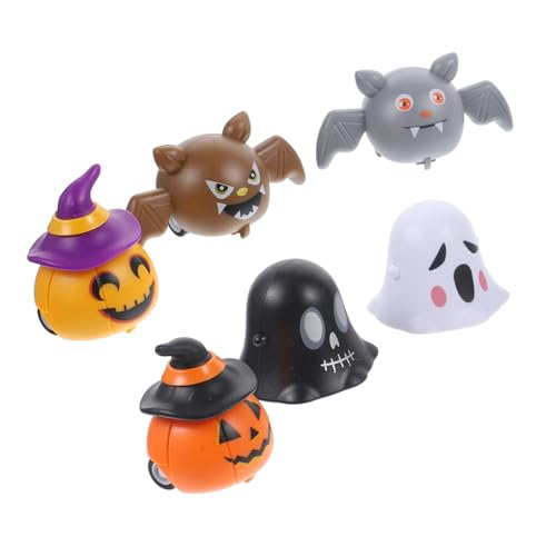 Milisten 12Stücke Halloween Rückzieh Autos Für Lustige Spielzeuge Und Füllstoffe Für Goodie Bags Langlebig Und Sicher Für Halloween von Milisten