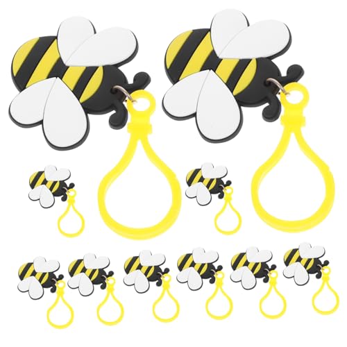 Milisten 12Stücke Teiliges Süßer Bienenschlüsselanhänger Für Taschen Und Rucksäcke Stilvolle Bienencharms Für Partys Oder Dekorationen Farblich Zufällig von Milisten