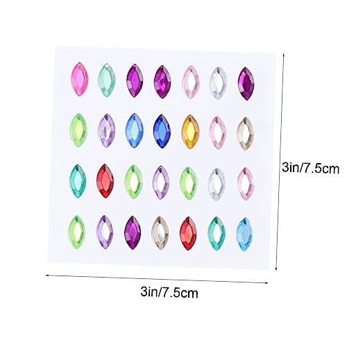 Milisten 14 Blatt Bunte Acrylaufkleber DIY Selbstklebend Kristall Sticker Scrapbook Dekorationsset Milisten 14 Blatt Bunte Acrylaufkleber DIY Selbstklebend Kristall Sticker Scrapbook Dekorationsset von Milisten