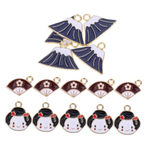 Milisten 15stücke Teiliges Japanisches Legierungs-pendants Set Mit Fächer Und Fuji-anhängern Für Kreative Schmuckherstellung Für Armbänder Halsketten Und Kunsthandwerk Milisten 15stücke Teiliges Japanisches Legierungs-pendants Set Mit Fächer Und Fuji-anhängern Für Kreative Schmuckherstellung Für Armbänder Halsketten Und Kunsthandwerk von Milisten
