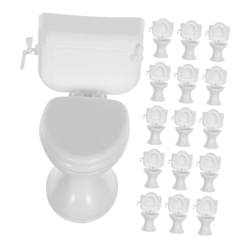Milisten 16 Stück Maßstab Realistische Puppenhaus Badezimmermöbel Detailgetreue Miniatur Toilette Kompatibel mit Puppenhaus Dekoration Robust und Kompakt Milisten 16 Stück Maßstab Realistische Puppenhaus Badezimmermöbel Detailgetreue Miniatur Toilette Kompatibel mit Puppenhaus Dekoration Robust und Kompakt von Milisten