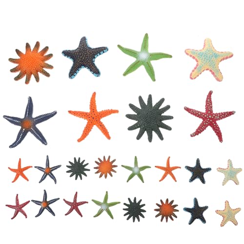 Milisten 16 Stück Teiliges Meeresbewohner Figuren Realistische Seestern Dekoration für Fischbecken Tischdeko Kinderzimmer für Kleine von Milisten