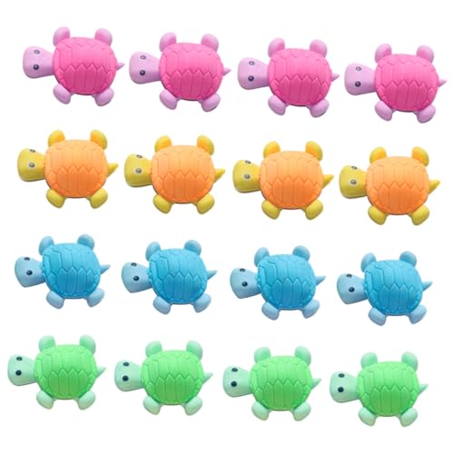 Milisten 18 Stück Teiliges Radiergummi mit Niedlichen Schildkröten motiven Kreative Cartoon Radiergummis für Langlebig und Praktisch Schul Kindergartenzubehör Zufällige Zufällige Farbe von Milisten