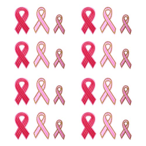 Milisten 18 Stück rosa Schleife Brustkrebs-Bewusstseins-Bügel-Applikationen zum Aufnähen auf dekorative Flicken DIY Stickerei Nadel Nähen Projekte Milisten 18 Stück rosa Schleife Brustkrebs-Bewusstseins-Bügel-Applikationen zum Aufnähen auf dekorative Flicken DIY Stickerei Nadel Nähen Projekte von Milisten