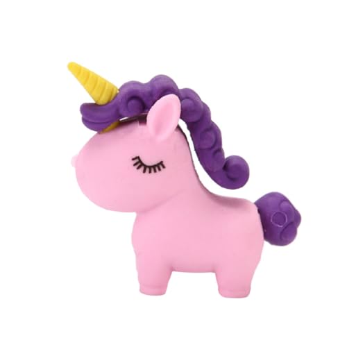 Milisten 18 Stücke Einhorn Radiergummi Radiergummis Einhorn Form Radiergummi Zufällige Farbe von Milisten