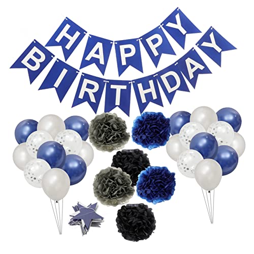 Milisten 1Satz Dunkelblaue Geburtstagsdekorationen Papierblumen Pom Poms Wirbel für Stilvolle Party für Jubiläen und Feiern Vielseitig Einsetzbar für Wände Tische Milisten 1Satz Dunkelblaue Geburtstagsdekorationen Papierblumen Pom Poms Wirbel für Stilvolle Party für Jubiläen und Feiern Vielseitig Einsetzbar für Wände Tische von Milisten