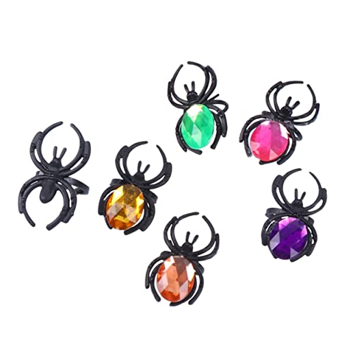 Milisten 1Satz Halloween Ring Teiliges Mit Farbigen Spinnenringen Und Schwarzer Tragetasche Lustige Spinnendekoration Für Halloween Partys Langlebig Und Sicher Aus Hochwertigem Milisten 1Satz Halloween Ring Teiliges Mit Farbigen Spinnenringen Und Schwarzer Tragetasche Lustige Spinnendekoration Für Halloween Partys Langlebig Und Sicher Aus Hochwertigem von Milisten