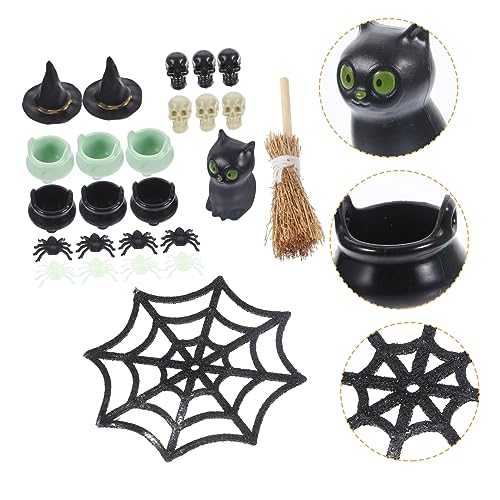 Milisten 1Satz Halloween Teiliges Dekorationsset mit Hexenhüten Miniaturschädeln und Gruseligen Figuren für Puppenhaus und Halloween Feiern Milisten 1Satz Halloween Teiliges Dekorationsset mit Hexenhüten Miniaturschädeln und Gruseligen Figuren für Puppenhaus und Halloween Feiern von Milisten