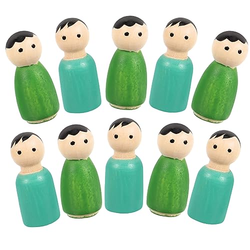 Milisten 1Satz Unvollendete Holzfiguren Zum Basteln Teiliges Für Kreatives Und Dekorieren Für Kinderzimmer Und DIY Projekte Männlicher Und Weiblicher Puppen von Milisten