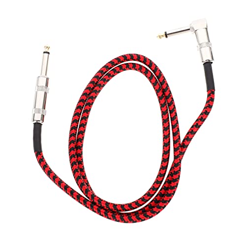 Milisten 1Stück Audiokabel für Gitarre Rotes Schwarzes Adapterkabel Verbindung von Gitarre mit Smartphone Hochwertiges und Langlebiges Verbindungskabel für Optimalen und Geringe von Milisten