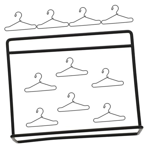 Milisten 1satz Mini Kleiderbügel Für Puppen Teiliges Mit Kleinen Hängern Für Puppenbekleidung Für -Dekoration Und Aufbewahrung Von Kleidung von Milisten