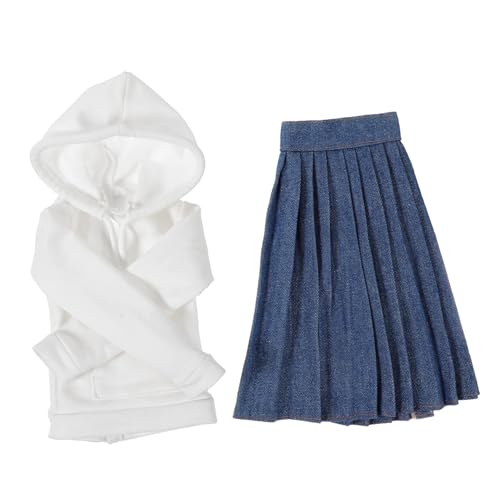 Milisten 1satz Puppenkleidung Mit Kapuzenpullover Und Gefaltetem Rock Mini-Outfit Aus Hochwertigem Dekorative Kleidung Für Kleine Puppen Süßes Und Modisches Design von Milisten
