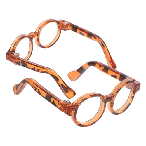 Milisten 2 Paare Mini -Brillen -Puppenzubehör Puppenbrillen kleine Brille Lesebrille für Puppen gläser Brillen für Puppen entzückende Mini-Sonnenbrille Brillen Miniatur Plastik Leopard Milisten 2 Paare Mini -Brillen -Puppenzubehör Puppenbrillen kleine Brille Lesebrille für Puppen gläser Brillen für Puppen entzückende Mini-Sonnenbrille Brillen Miniatur Plastik Leopard von Milisten