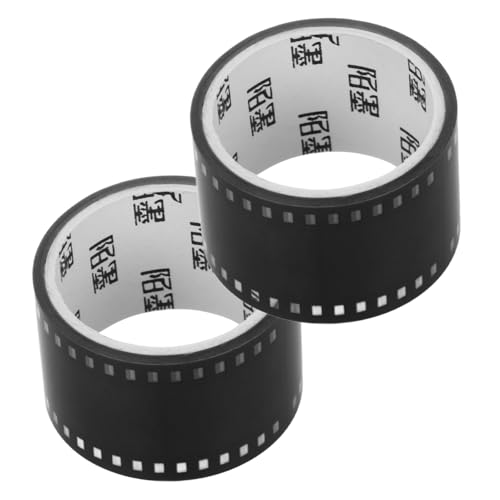 Milisten 2 Rollen Filmband dekoratives DIY-Bastelband Bastelband für Scrapbooking DIY Klebeband dekorative Bänder Klebebänder zum Basteln Journaling-Versorgung das Haustier Schwarz von Milisten