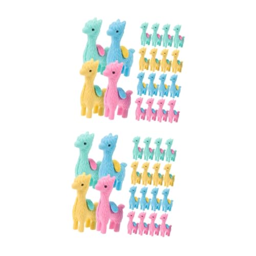 Milisten 2 Sätze Assembly Alpaka -radiergummi Radiergummi Tiere Figur Klein Kind Süße Radiergummis Masse Mini Schule Süße Radiergummis Kawaii Kreativer Süßer Radiergummi 20 Stück * 2 von Milisten