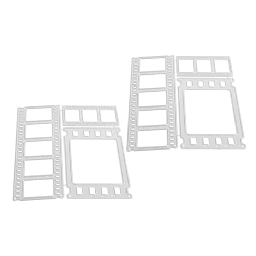 Milisten 2 Sätze Film Geprägter Messerform Prägestempelschnitte Bastelkarte Stirbt Prägeschablonenformen Stanzformen Schablone Prägewerkzeug Zur Papierherstellung Silver Kohlenstoffstahl von Milisten