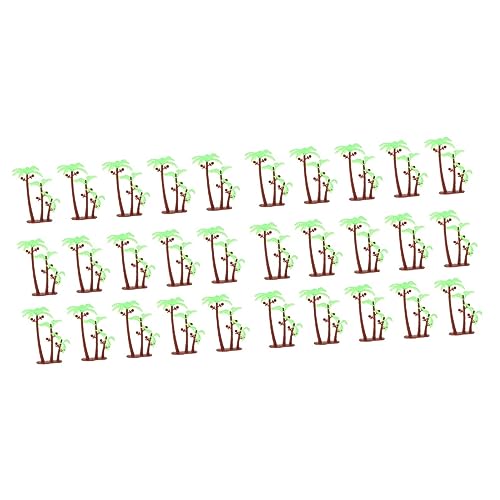 Milisten 2 Sätze Mini-kokospalme Gefälscht Baum Hawaii Party Dekoration Sommerdeko Kuchen Requisiten Für Das Layout Von Miniaturszenen Mikrolandschaft Kokospalme Plastik Green 50 Stück * 2 von Milisten