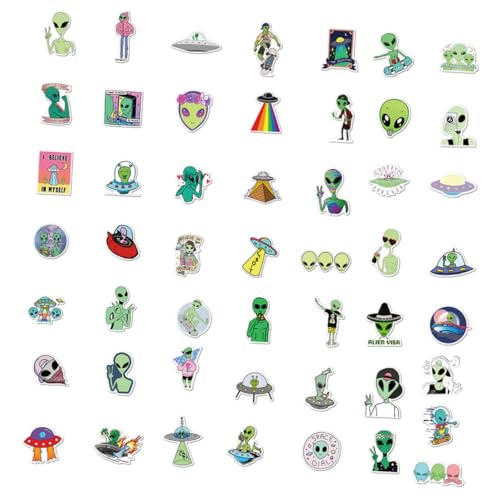 Milisten 2 Sätze Wasserfeste Aliens Sticker Selbstklebend Cartoon Aufkleber für Laptop Skateboard Koffer Notebook Dekoration Milisten 2 Sätze Wasserfeste Aliens Sticker Selbstklebend Cartoon Aufkleber für Laptop Skateboard Koffer Notebook Dekoration von Milisten