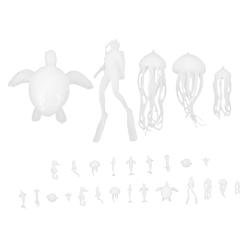 Milisten 2 Sätze mikroskopisch kleine Meerestiere DIY Epoxidharz-Gussfiguren Füllfiguren aus Epoxidguss Modelle von Meerestieren Mini-Meerestierfiguren Bastelfiguren herstellen Plastik Weiß Milisten 2 Sätze mikroskopisch kleine Meerestiere DIY Epoxidharz-Gussfiguren Füllfiguren aus Epoxidguss Modelle von Meerestieren Mini-Meerestierfiguren Bastelfiguren herstellen Plastik Weiß von Milisten