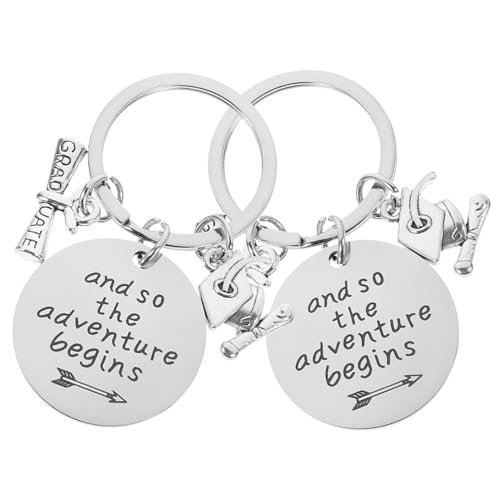 Milisten 2 Stück Abschluss Schlüsselanhänger aus Graduation Keychain mit Einzigartigen Charms Perfektes für Absolventen Leicht und Praktisch für Schlüssel und Taschen Milisten 2 Stück Abschluss Schlüsselanhänger aus Graduation Keychain mit Einzigartigen Charms Perfektes für Absolventen Leicht und Praktisch für Schlüssel und Taschen von Milisten