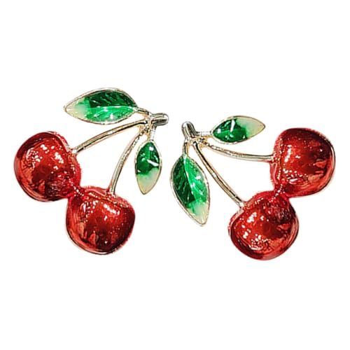 Milisten 2 Stück Kirsch brosche Obstzauber Broschennadeln für Kragenbroschen für Damen süße nadel Kirschschmuck Brosche Reversnadel Mode-Früchte-Brosche Dame Stift Legierung rot Milisten 2 Stück Kirsch brosche Obstzauber Broschennadeln für Kragenbroschen für Damen süße nadel Kirschschmuck Brosche Reversnadel Mode-Früchte-Brosche Dame Stift Legierung rot von Milisten