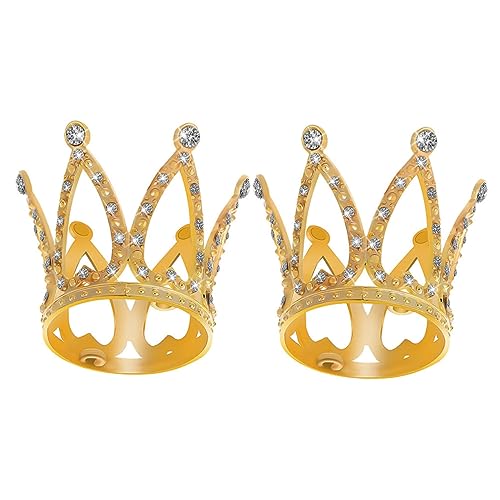 Milisten 2 Stück Mini -Kronendekorationen Topper Weiß Mini-Krone Geburtstagsdekorationen klein hochzeitsdeko Krone Kuchendekoration Metall -Strass -Kronen -Kuchen -Picks Legierung Golden Milisten 2 Stück Mini -Kronendekorationen Topper Weiß Mini-Krone Geburtstagsdekorationen klein hochzeitsdeko Krone Kuchendekoration Metall -Strass -Kronen -Kuchen -Picks Legierung Golden von Milisten
