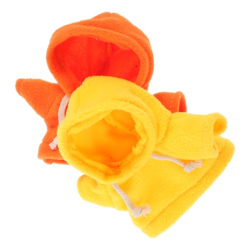 Milisten 2 Stück Plüschbärenkleidung Bären Sie austauschbares Kleid Plüschpuppenkleidung Puppenersatzkleidung Kapuzenpullover mit kleinem Bärenmotiv Kleidung tragen Puppen-Hoodie Stoff von Milisten