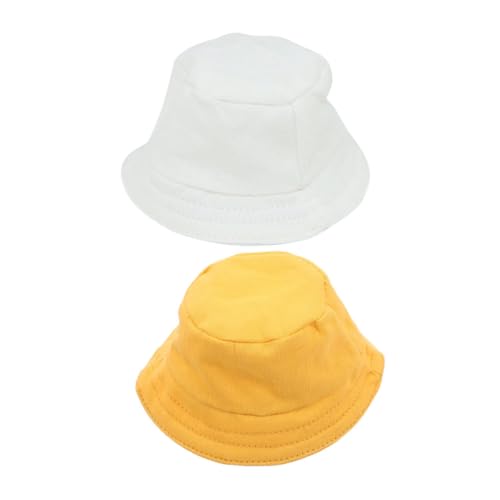 Milisten 2 Stück Puppenhüte selber Machen Puppenkleidung Puppenaccessoire Puppenhut-Sammlung Hochzeit Puppenhut Puppenhochzeit kleine Hüte zum Basteln Puppenzubehör Miniaturhut Polyester von Milisten