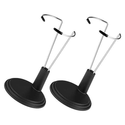 Milisten 2 Stück Puppenständer Schwarz Tischdisplay Doll Stand Halterung für Stabile Figurenpräsentation und Vielseitiges Puppenzubehör von Milisten