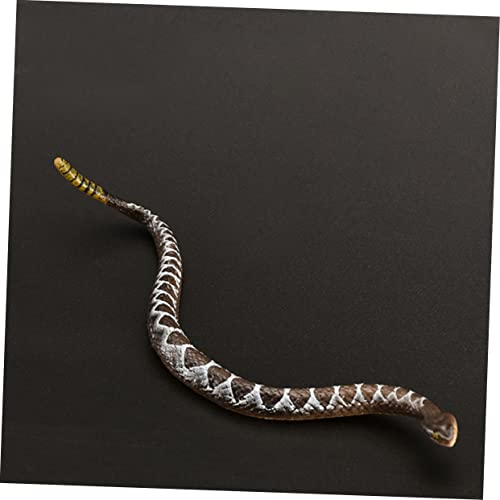 Milisten 2 Stück Realistische Schlangenfiguren aus Robustem PVC Detailgetreue Wildtier Deko mit Glatten Kanten Lebensechte Tiermodelle für Garten Balkon und Halloween Mitgebsel von Milisten
