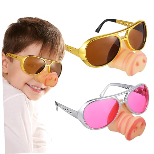 Milisten 2 Stück Schweinernasenspielzeugbrille lustige brille für Clownnase Schweinenase für Karneval verkleiden Schwein Zubehör Kinderparty-Brille Plastik Milisten 2 Stück Schweinernasenspielzeugbrille lustige brille für Clownnase Schweinenase für Karneval verkleiden Schwein Zubehör Kinderparty-Brille Plastik von Milisten