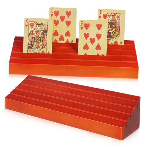 Milisten 2 Stück Spielkartensockel Servierkartenspiel Kinderspielkartenhalter Kartenständer Für Show Spiel Displayhalter Kartendeck Handgefertigte Displaykarten Poker Dealer Oh von Milisten