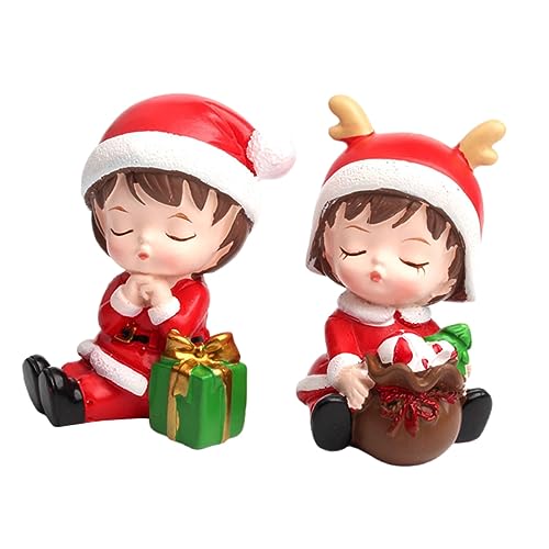 Milisten 2 Stück Teiliges Resin Ornament mit Niedlichen Weihnachts Santa Jungen und Mädchen Figuren Liebevolle Cake Craft Dekoration für Kuchen Vielseitig als Weihnachtskuchen und Raumdekor Milisten 2 Stück Teiliges Resin Ornament mit Niedlichen Weihnachts Santa Jungen und Mädchen Figuren Liebevolle Cake Craft Dekoration für Kuchen Vielseitig als Weihnachtskuchen und Raumdekor von Milisten