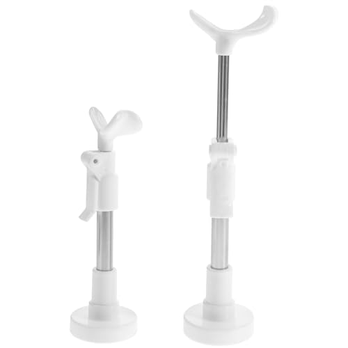 Milisten 2 Stück Verstellbare Puppenständer mit Stabilem Sockel Puppenhalter für Figuren und Modellspielzeug Geeignet für Regal Tisch und Vitrine zur Sicheren Präsentation von Milisten