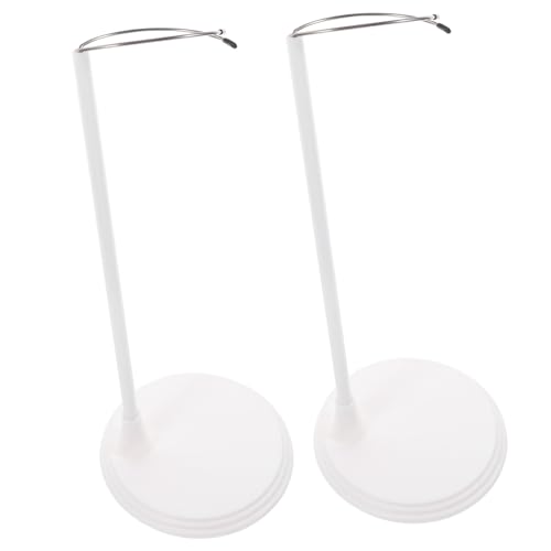 Milisten 2 Stück Verstellbarer Puppenständer Weiß Doll Figure Stand für Display und Aufbewahrung Stabile Halterung mit Sicherem Griff für Sammler und Puppenliebhaber von Milisten