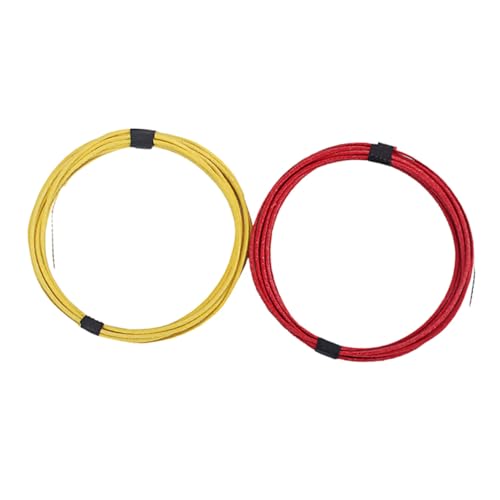 Milisten 2 Stück Vintage Style Gitarren Pickup Draht Awg Vorverzinnt mit Tuchbeschichtung für Verkabelung oder Neuverkabelung von Gitarrenpickups von Milisten