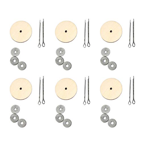 Milisten 20 Set 30MM Puppe Joint Splint Gelenke Und Faserplatten Discs Holz Puppen Zubehör für Weiche Spielzeug Teddy Handwerk von Milisten