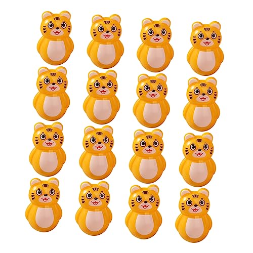 Milisten 20 Stück Becher Kleiner Tiger Becher- Tiger-schmuck Wackelnde Puppe Desktop-dekoration Desktop Schmücken Kinderspielzeug Becher Home Ornamente Plastik von Milisten