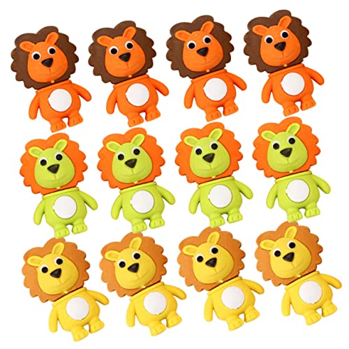 Milisten 20 Stück Kleiner Radiergummi Teiliges Lustiges Tierdesign für Schüler Leicht Tragbar und Praktisch für Schule Büro und Kreative Anwendungen Zufällige Farbe Zufällige Farbe von Milisten