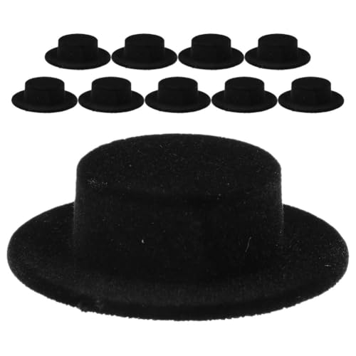 Milisten 20stücke Miniatur Doll Hats Top Hats Für Weihnachts Und Basteldekorationen Zubehör Für Puppen Schneemann-hüte Und Diy-projekte Aus Hochwertigem Flockmaterial Gefertigt von Milisten