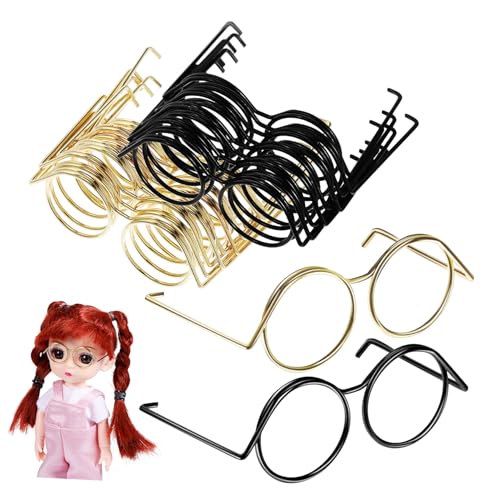 Milisten 20 Stück Puppenbrille Gläser Puppenzubehör Augen Mini -Brille für Puppen -Brillen Rand Mini-Puppen-Sonnenbrillen-Requisiten Glas zum Basteln Metallbrille Kupfer Milisten 20 Stück Puppenbrille Gläser Puppenzubehör Augen Mini -Brille für Puppen -Brillen Rand Mini-Puppen-Sonnenbrillen-Requisiten Glas zum Basteln Metallbrille Kupfer von Milisten