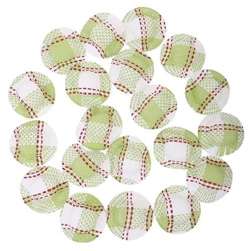 Milisten 20 Stück Puppenhaus Strohhut Miniatur Party Puppenhausdekor Mini -Strohhut doll Accessories Handgemachte Puppenhüte DIY-Bastelmützen-Requisite gewebte Mützen Papier von Milisten