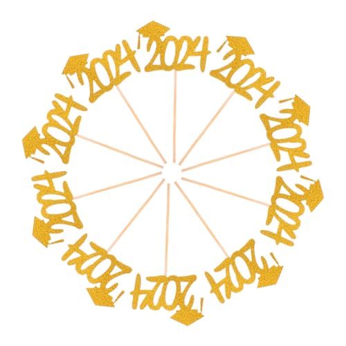 Milisten 20 Stück Teiliges Graduation Cake Picks Lebensmittelechte Cupcake Ornaments für Abschlussfeier Goldene Doktorhut Cake Decoration Wiederverwendbar und Handwaschbar Elegante Milisten 20 Stück Teiliges Graduation Cake Picks Lebensmittelechte Cupcake Ornaments für Abschlussfeier Goldene Doktorhut Cake Decoration Wiederverwendbar und Handwaschbar Elegante von Milisten