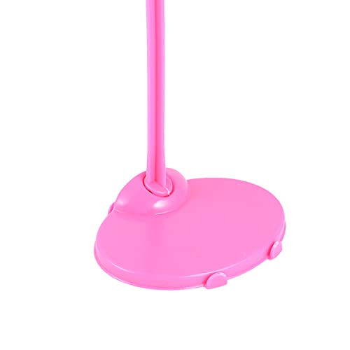 Milisten 20 Stück Teiliges Puppenständer aus Transparente und Pinke Halter für Puppen Zubehör für Mädchen Stabil und Langlebig von Milisten
