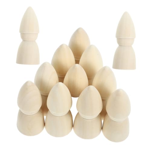 Milisten 20 Stück Teiliges Unbemalte Kleine Holzfiguren zum Basteln Naturbelassene DIY Peg Puppen für Malprojekte Handbemalbare Holz Peg Dolls für Kreative Dekoration und Milisten 20 Stück Teiliges Unbemalte Kleine Holzfiguren zum Basteln Naturbelassene DIY Peg Puppen für Malprojekte Handbemalbare Holz Peg Dolls für Kreative Dekoration und von Milisten