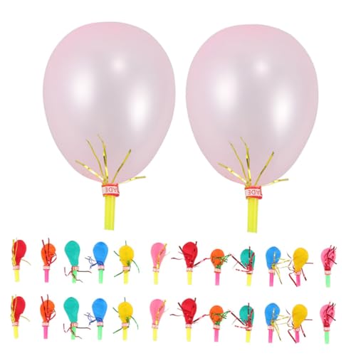 Milisten 200 Stück Pfeifenballon Partygebläse Für Halloween -balonen Partyballons Krachmacher Mit Glitzerfransen Spiel Ballons Halloween-krachmacher Transport Themenballons Plastik von Milisten