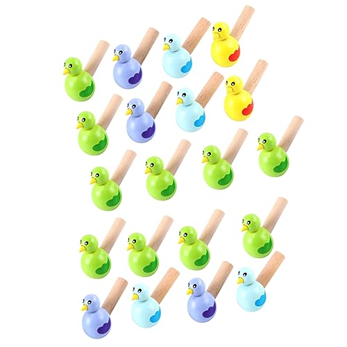 Milisten 20Stücke Holzpfeifen Ergonomische Vogelpfeifen Mit Bunten Designs Kreative Spielmomente Und Musikalische Für Und Partys von Milisten